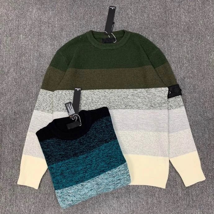 Design Color-Block Ribbed Knit Sweater Multicolor - 5