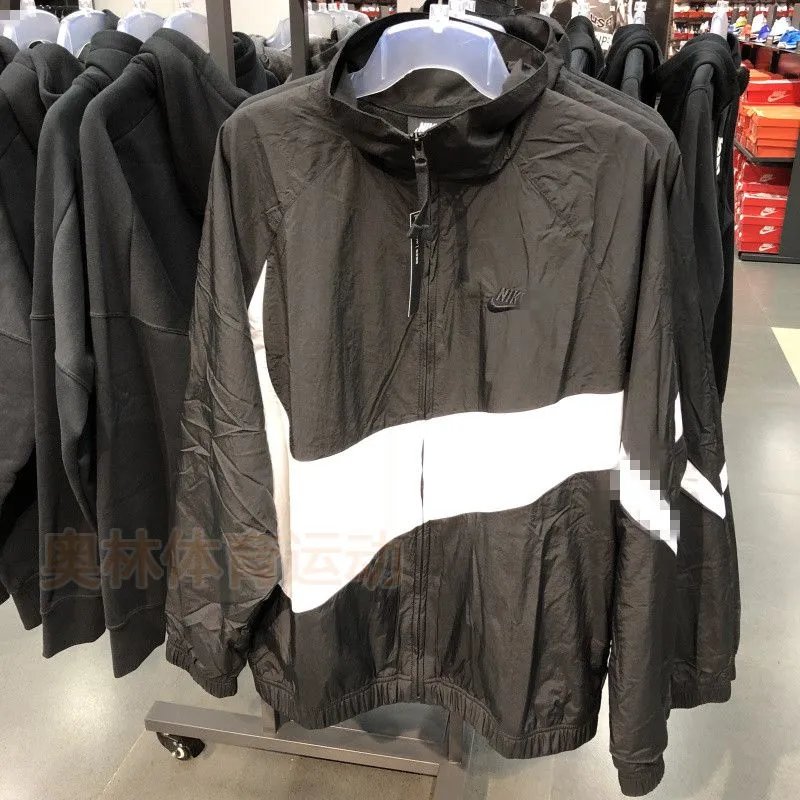 Nike Windrunner Navy White Light Blue Windbreaker - 7