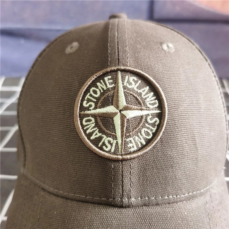 Stone Island Compass Logo Baseball Cap Olive - 13