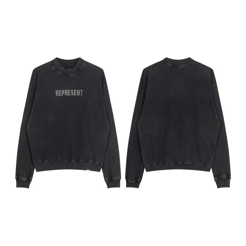 Represent Vintage Wash Hoodie Gray - 100