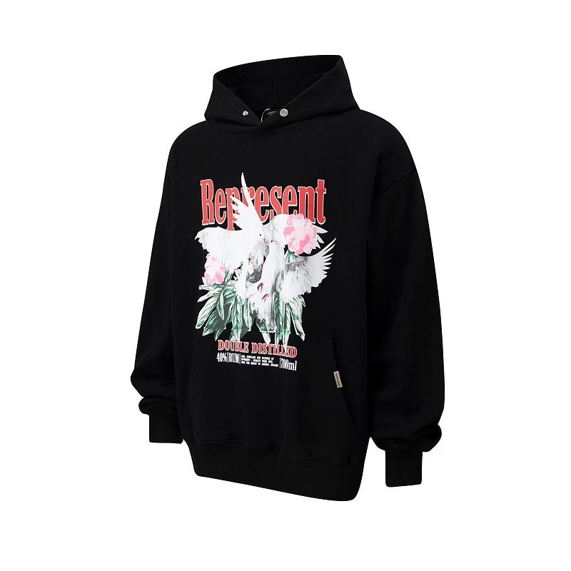 Represent Vintage Wash Hoodie Gray - 21