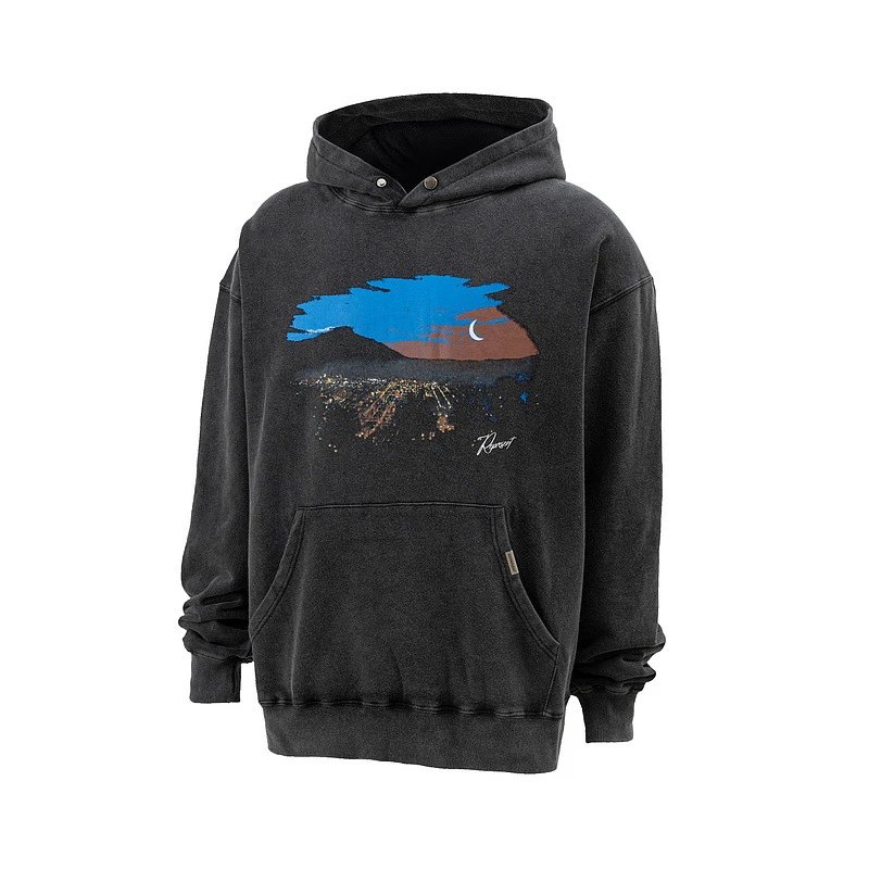 Represent Vintage Wash Hoodie Gray - 35