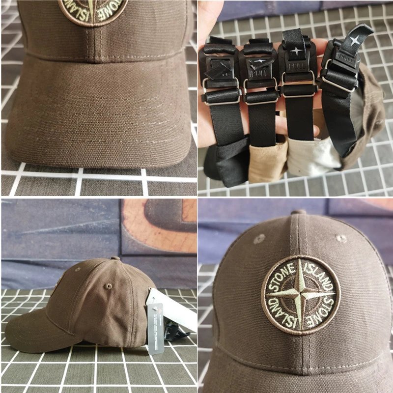 Stone Island Compass Logo Baseball Cap Olive - 4