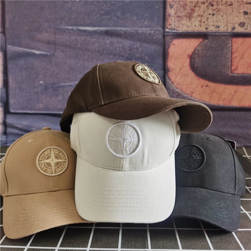 Stone Island Compass Logo Baseball Cap Olive - 6