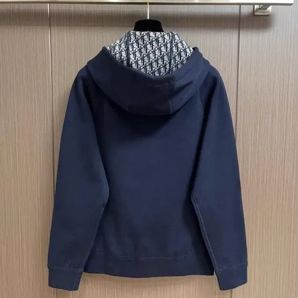 Dior Oblique Hoodie and Sweatpants Set Navy Blue Tracksuit - 5
