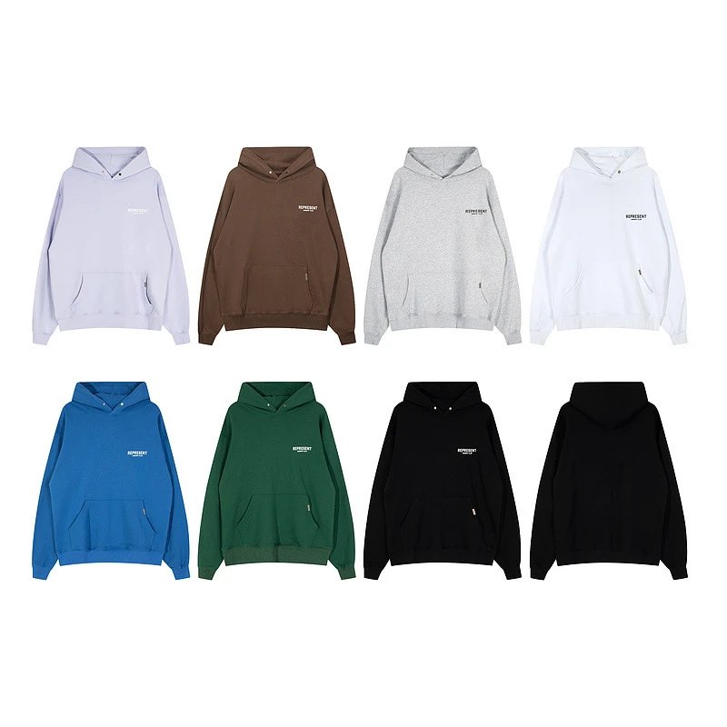 Represent Vintage Wash Hoodie Gray - 53