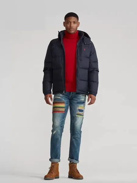 Ralph Lauren Black Down Jacket with Hood - 15