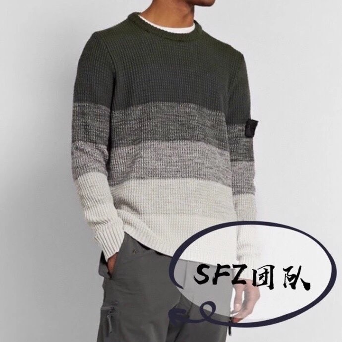 Design Color-Block Ribbed Knit Sweater Multicolor - 7