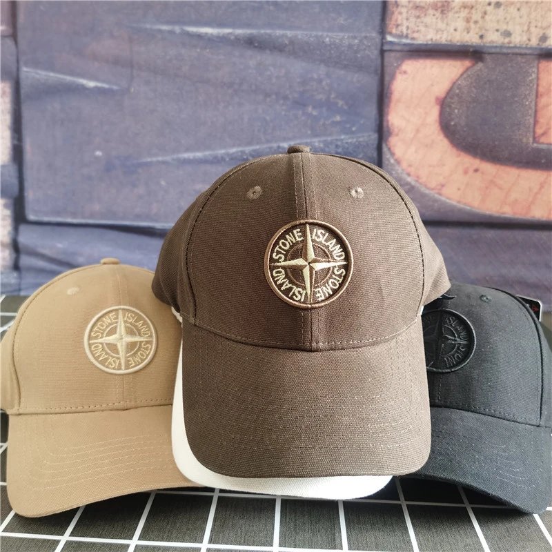 Stone Island Compass Logo Baseball Cap Olive - 18