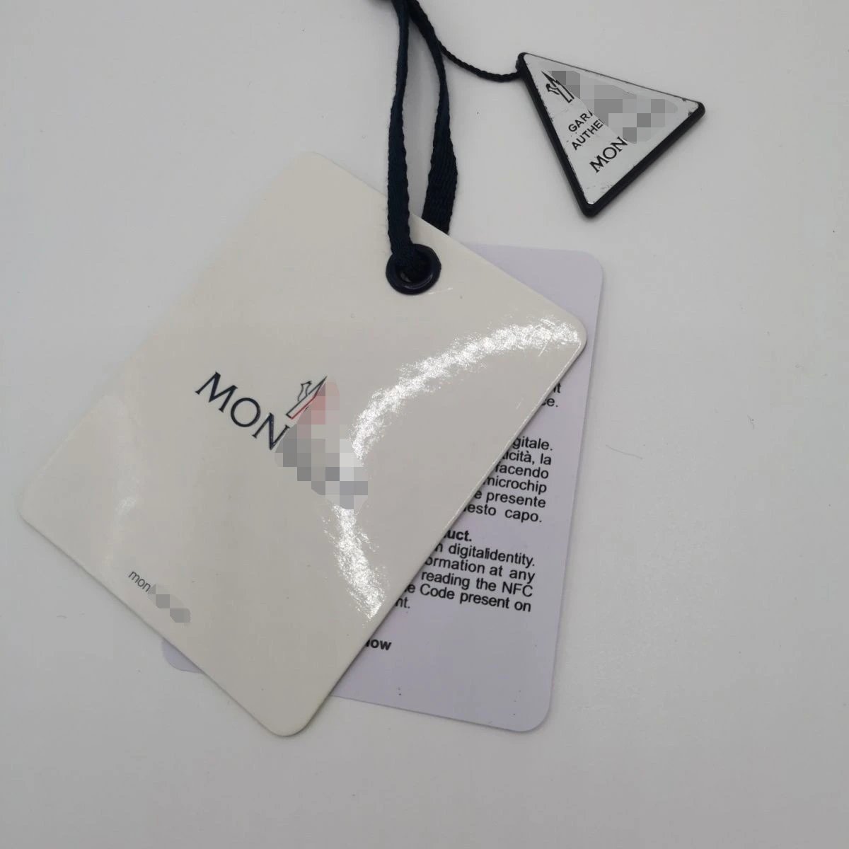 Down jacket tag
