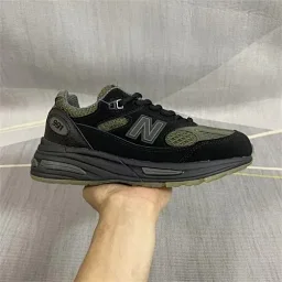 thumbnail for 【清仓特价】性价比 头层皮 刷色感 NB991V2 元祖灰 百搭休闲运动慢跑鞋