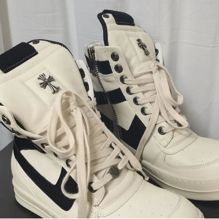 Chrome Hearts Sneakers High-Top Lace-Up Cross-Emblem image 3