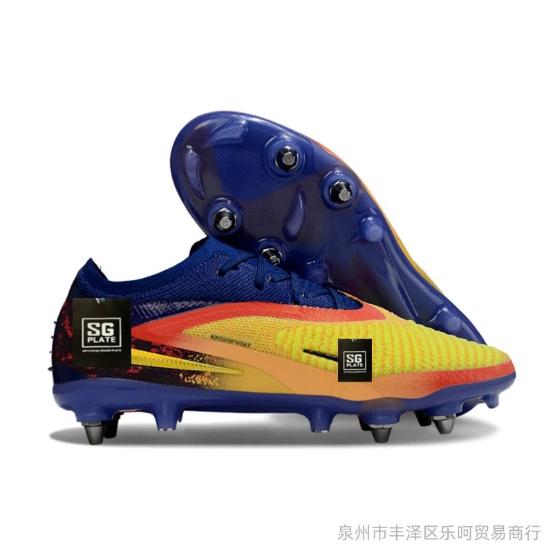 Unbranded Sneakers SG Plate Football Boots with Removable Metal Studs — 4-SG Removable steel nail