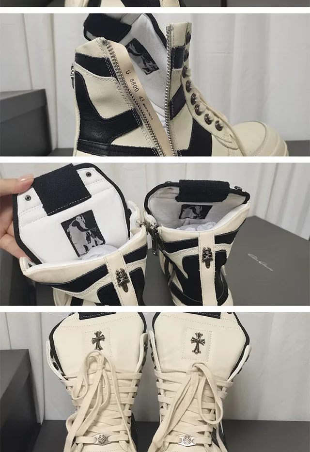Chrome Hearts Sneakers High-Top Lace-Up Cross-Emblem product detail image 6