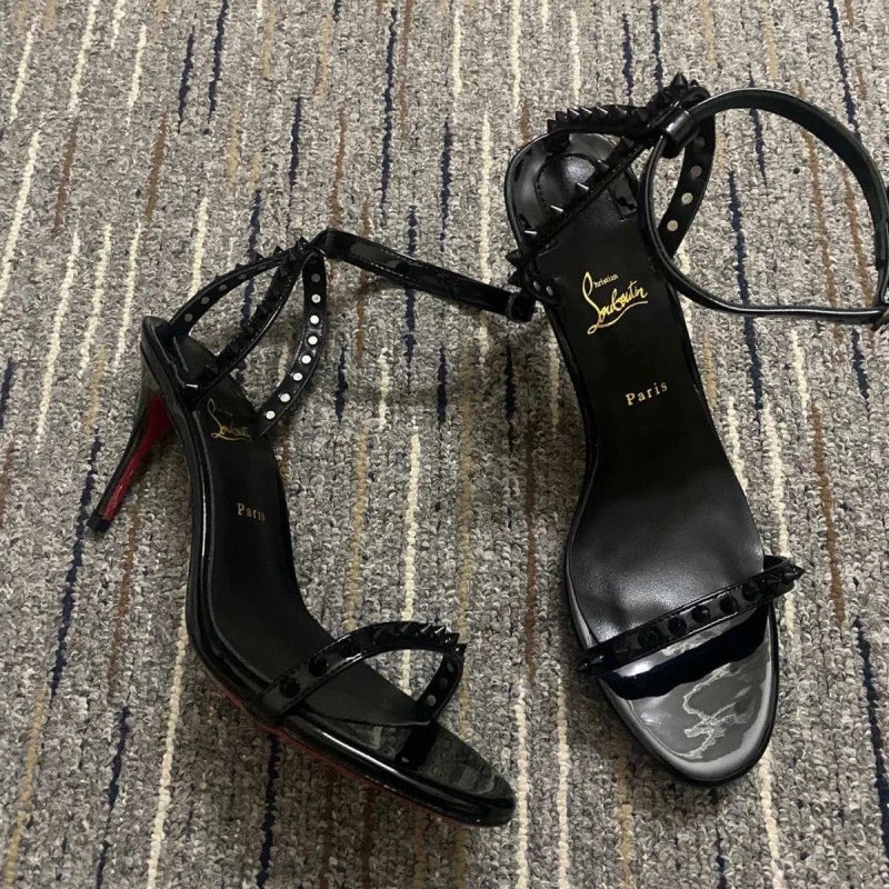 Christian Louboutin High Heels Stiletto — 3 Black nail