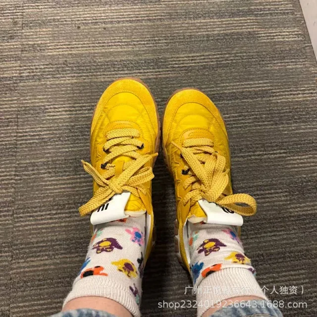 Miu Sneakers Nylon and suede lug-sole product detail image 38