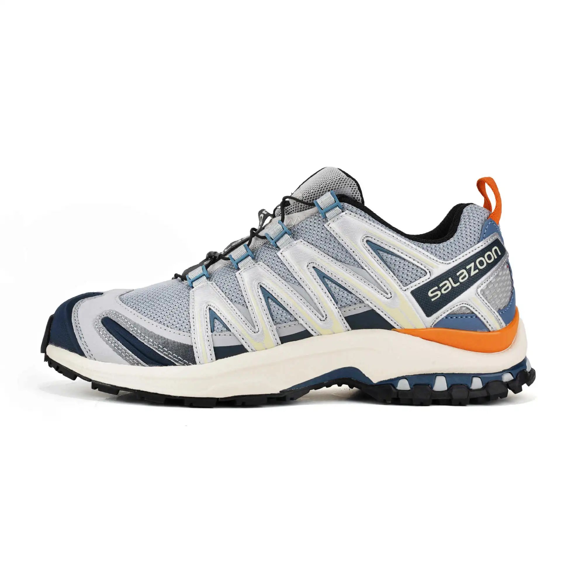 Salazon QUEST / 3D XT — Running shoes 3 D Light gray orange
