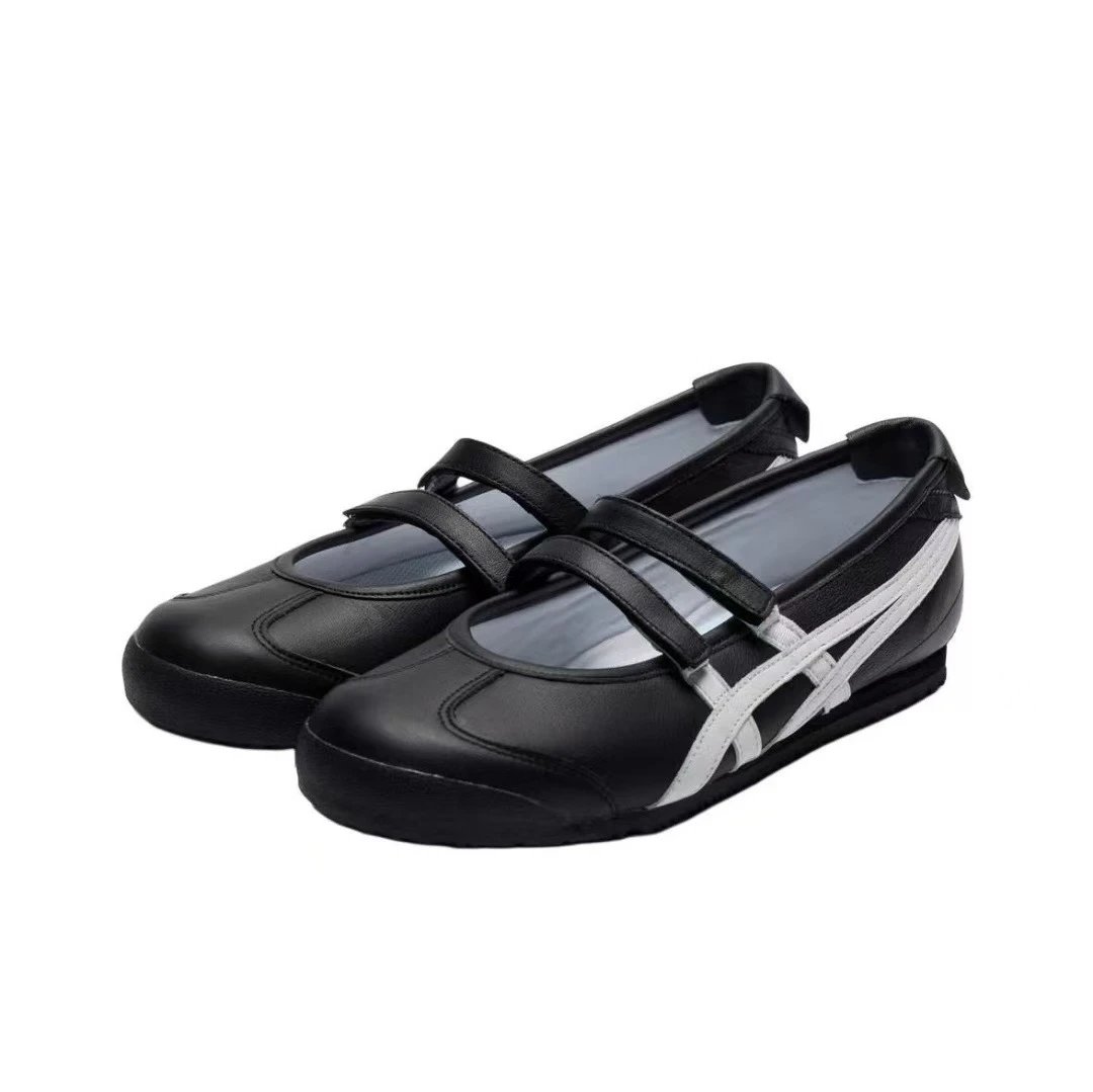 Onitsuka Tiger Mary Jane Strap — Black and white