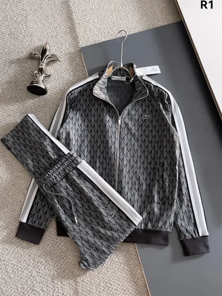 Design Geometric Pattern Tracksuit Navy Blue Multicolor - 35