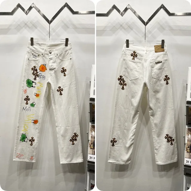 Unbranded Jeans Cross appliqué patchwork loose-fit product detail image 35