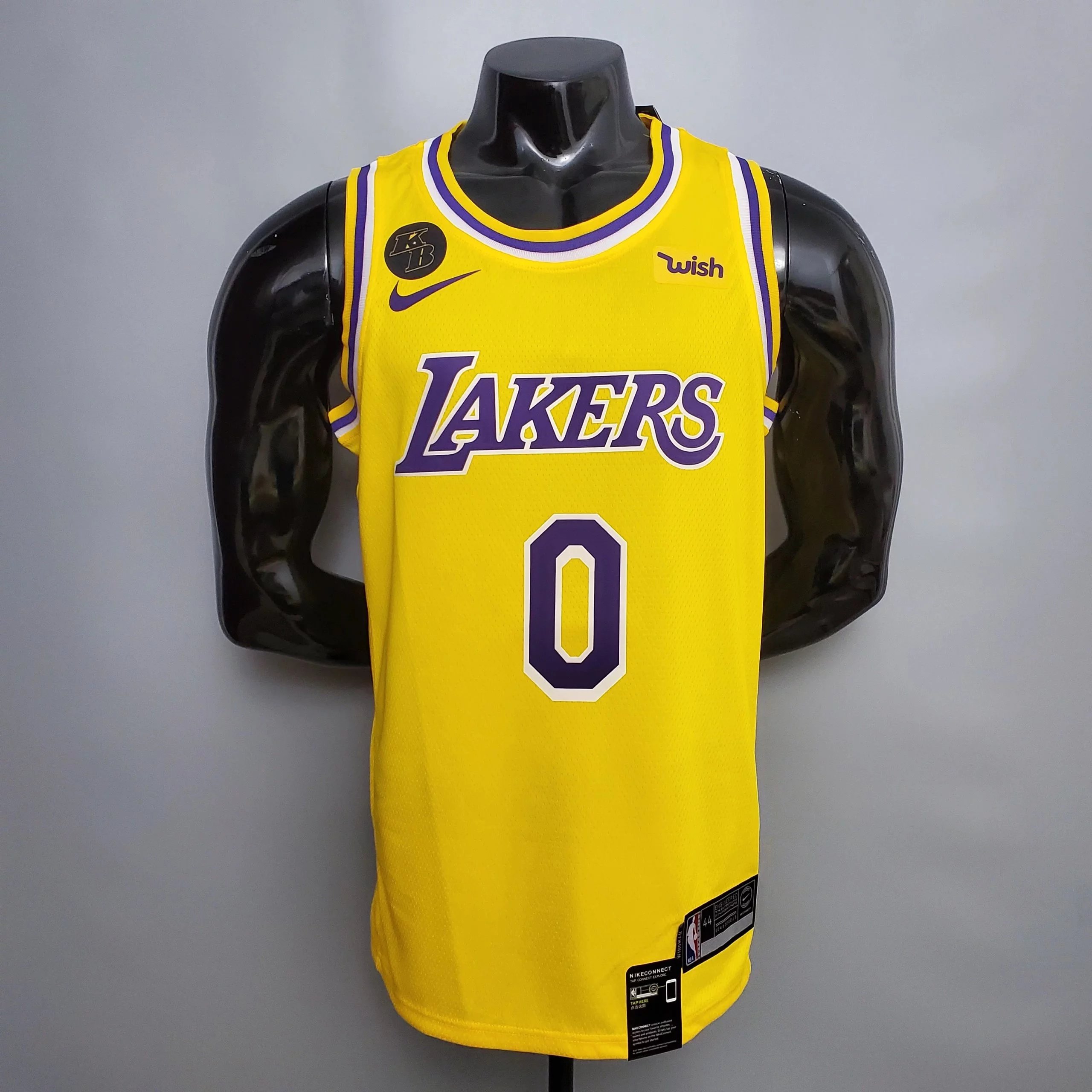 Nike NBA Los Angeles Lakers #3 Anthony Davis Statement Edition Jersey Yellow - 12