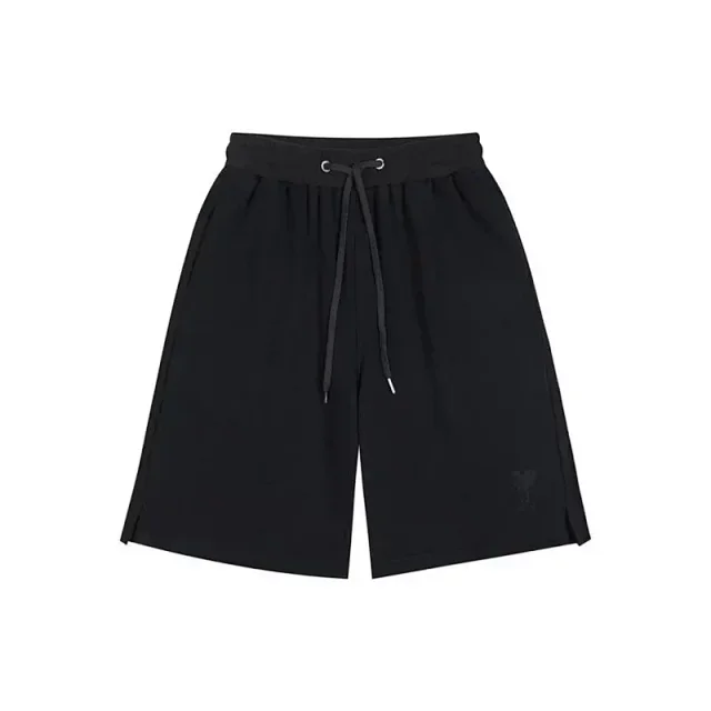 AMI Paris Shorts Drawstring with de Cœur heart patch product detail image 15