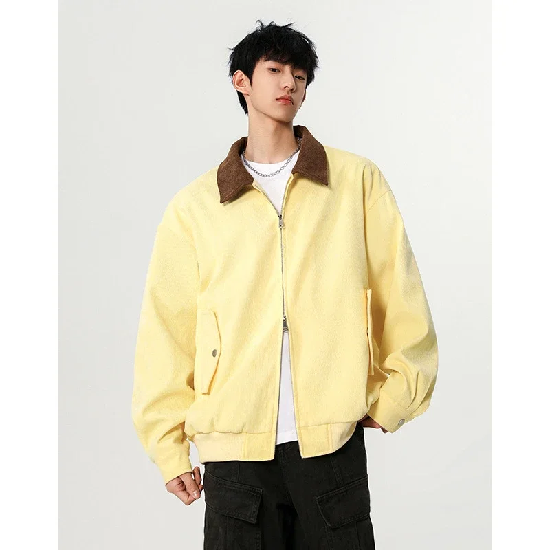 Autumn Retro Bomber Jacket for Couples