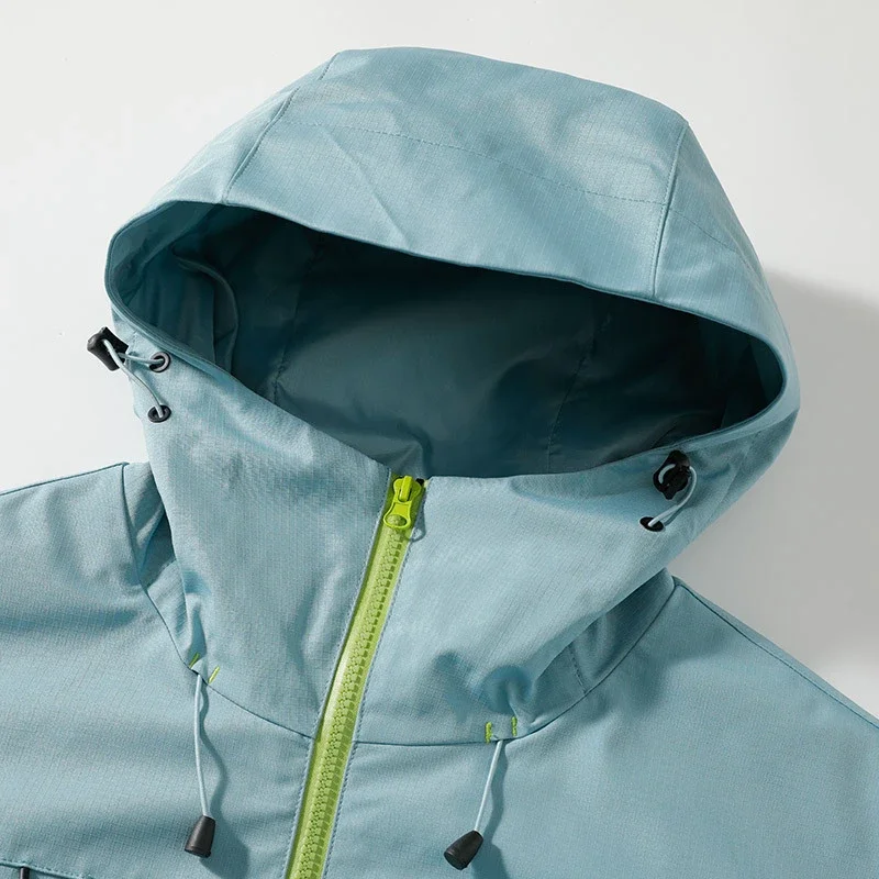 Spring Autumn New Unisex Fashion Zipper Color Blocked 3-in-1 Outdoor Jacket