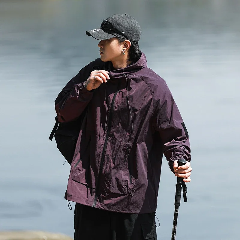 Mountain Style Hooded Summer Work Jacket (Unisex)