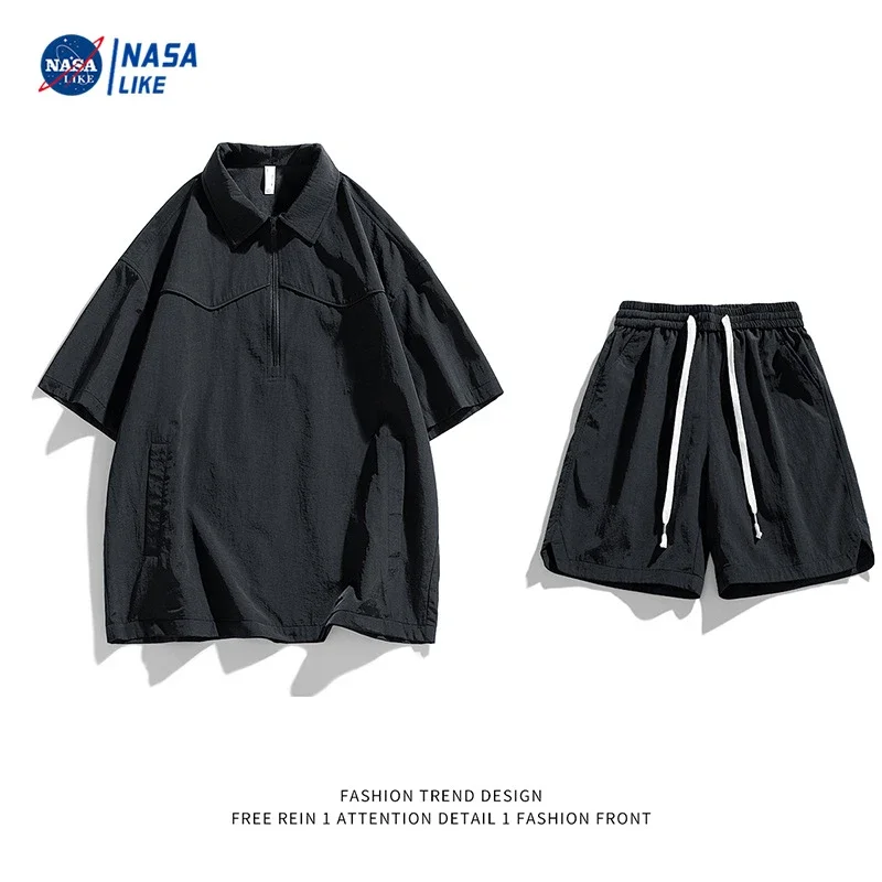 NASA Men's Ice Silk Short Sleeve Shirt