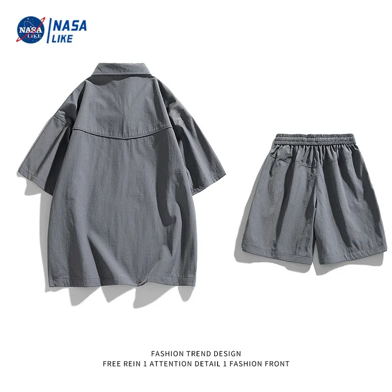 NASA Men's Ice Silk Short Sleeve Shirt