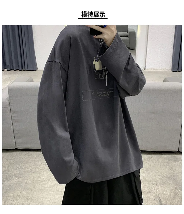 2025 Korean Round Neck Couple T-shirt Detail