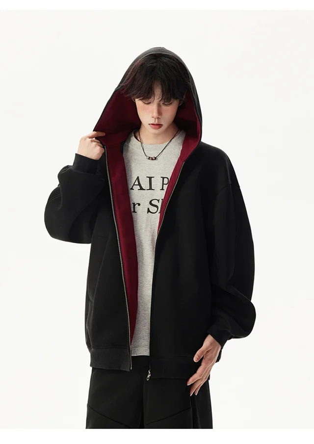 American New Color - Blocked Hoodie Detail