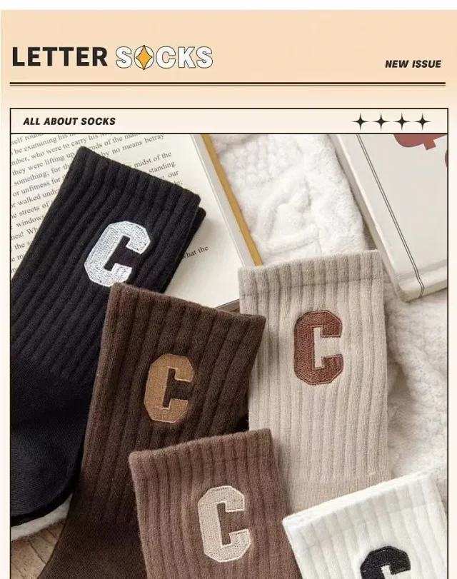 Women's Thick Anti-slip Sports Socks(5 Pairs) Detail