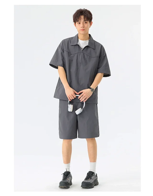NASA Men's Ice Silk Short Sleeve Shirt Detail