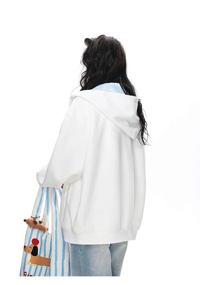American New Color - Blocked Hoodie Detail