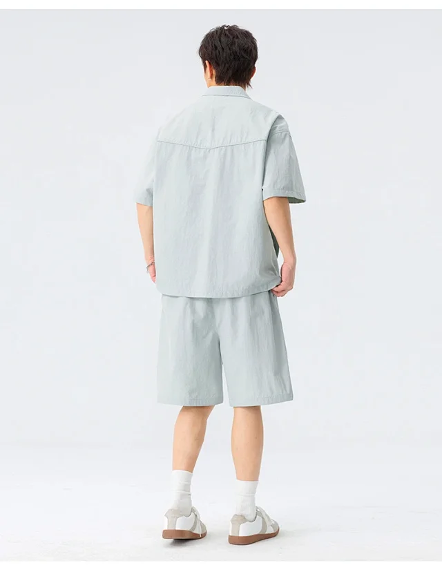 NASA Men's Ice Silk Short Sleeve Shirt Detail