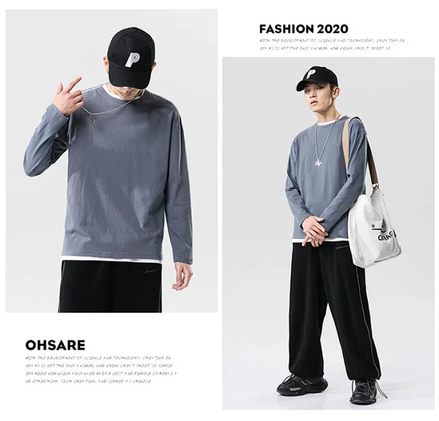 Men's Long-sleeve T-shirts (Couple Style) Detail