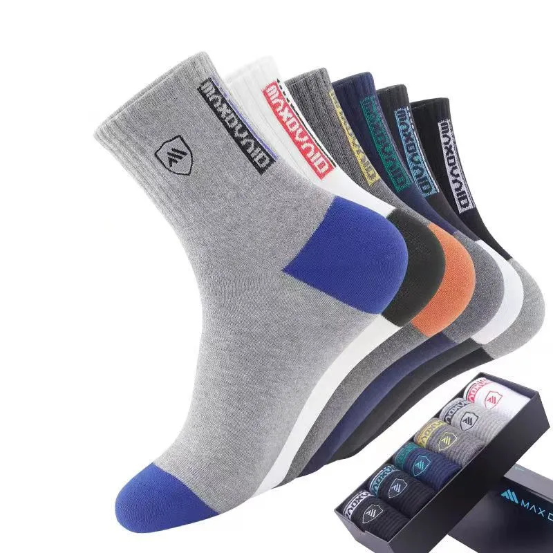 Men's Business Deodorant Crew Socks(5 Pairs)