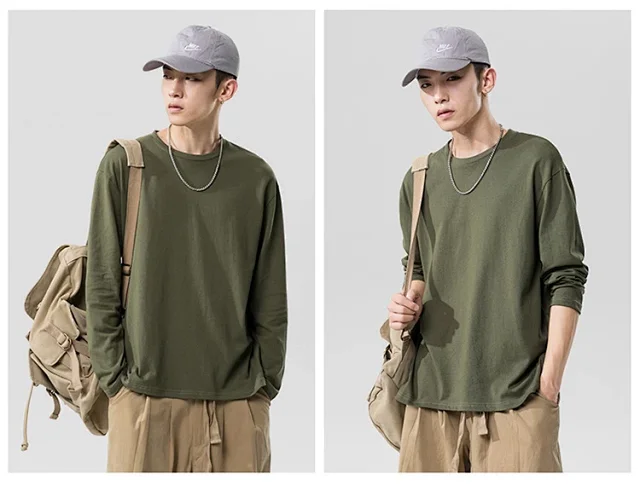 Men's Long-sleeve T-shirts (Couple Style) Detail