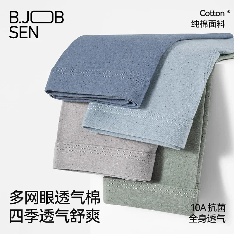 Men's Summer Mesh Cotton Boxer Briefs