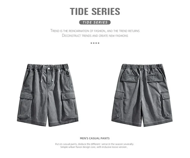 Summer Men's Denim Shorts Detail