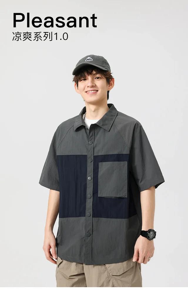 2025 Summer Men's Thin Shirt Detail