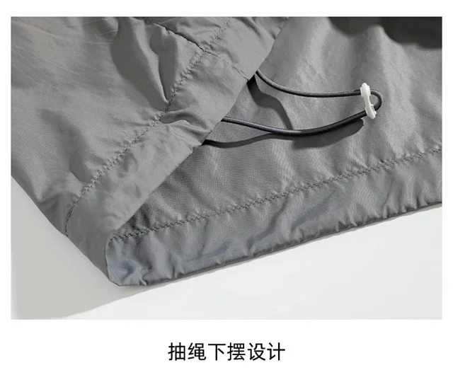 Mountain Style Hooded Summer Work Jacket (Unisex) Detail