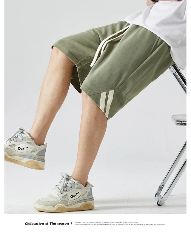 Men's Summer Ice Silk Beach Shorts Detail