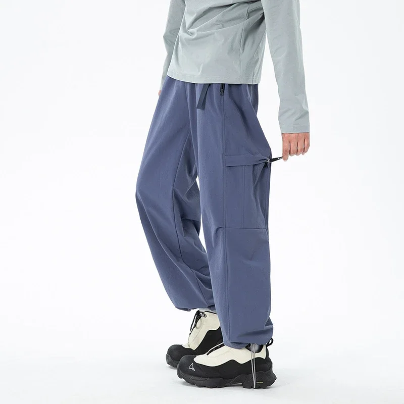 Unisex 2025 Summer Thin Loose Straight Cargo Pants