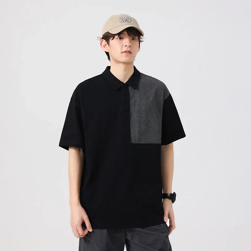 2025 Summer Men's Polo Shirt - Retro Colorblock