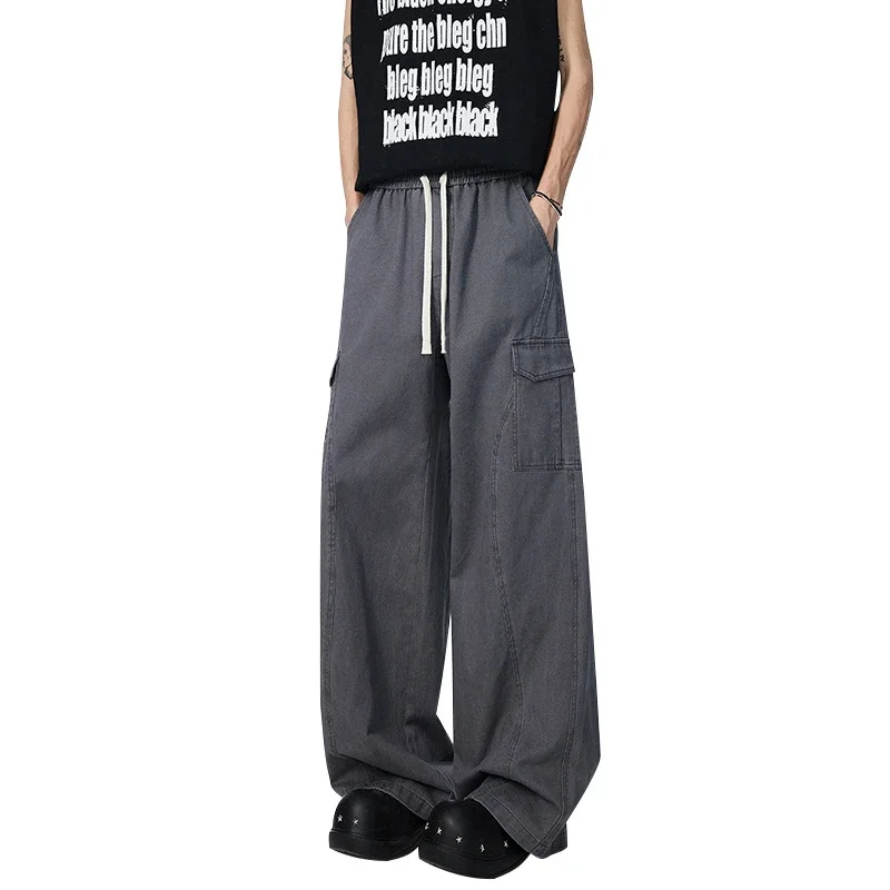 Designer Workwear Unisex New American Sporty Casual Wide-Leg Pants