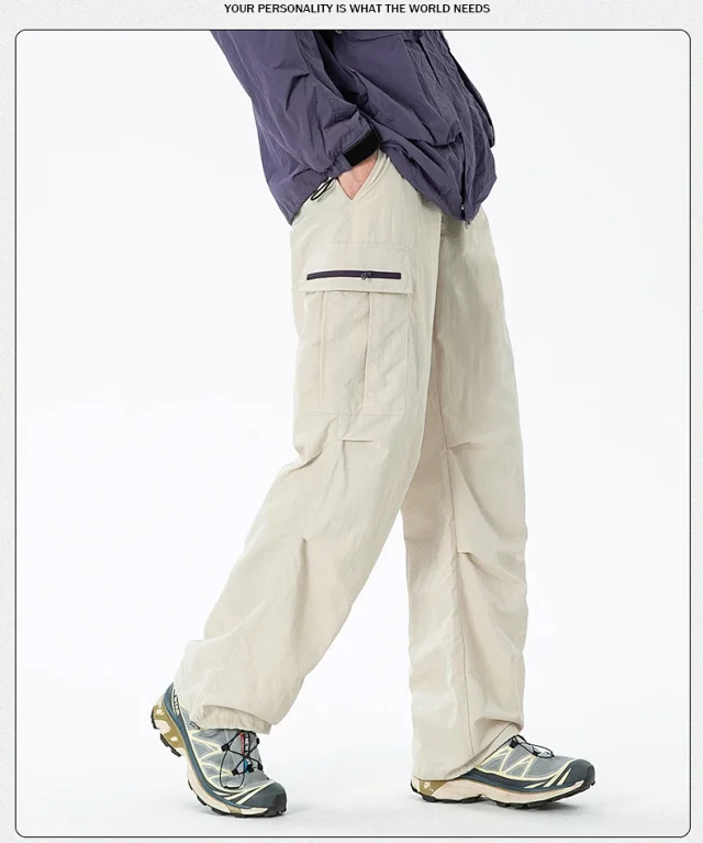 2025 Summer Waterproof Parachute Pants Detail