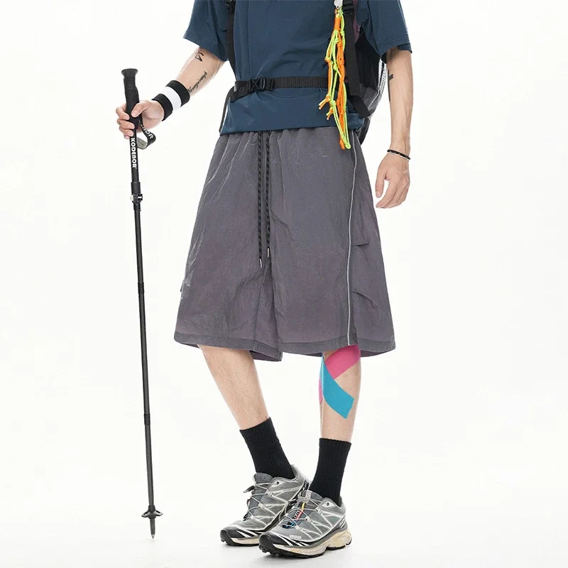2025 Summer Men's Loose Reflective Shorts